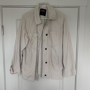 Hollister Light Tan Shirt Jacket